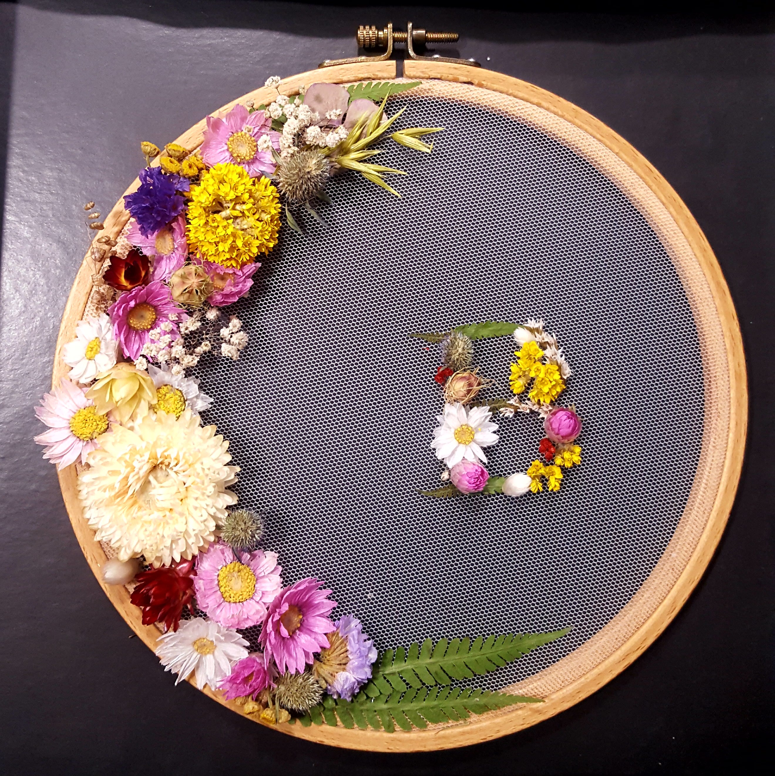 Kit Déco florale 'Graine Creative' Tulle et fleurs séchées - La Fourmi  creative
