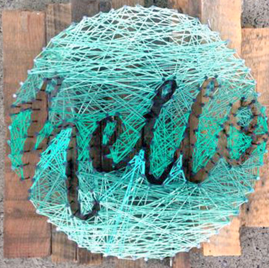 Tableau en fil tendu - String art  • 25 mai
