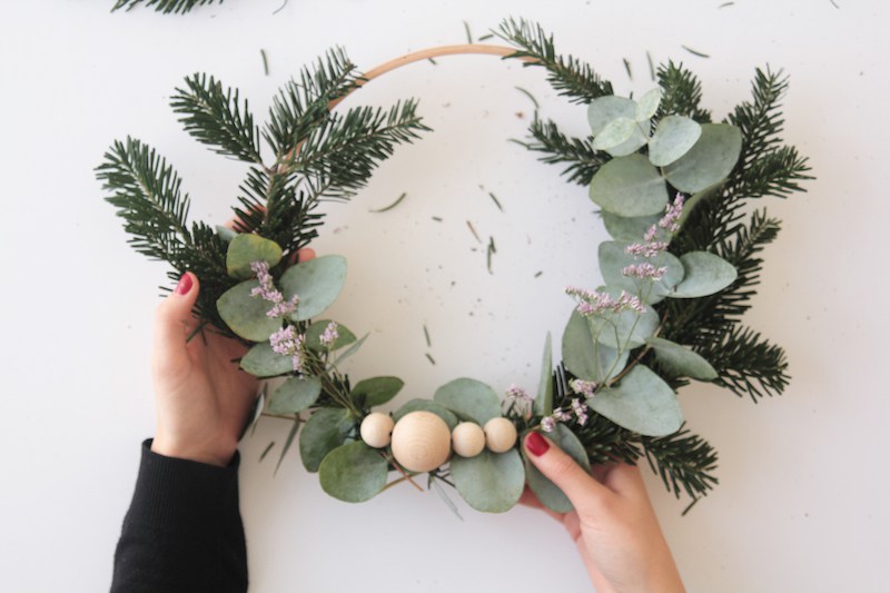 Couronnes de Noël végétales à suspendre • 13 décembre