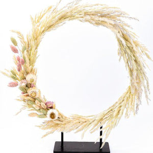Couronne à poser pampa et fleurs délicates • 24 septembre